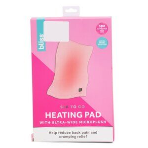 BLISS Pink Large Back And Cramp Relief Electric Heating Pad